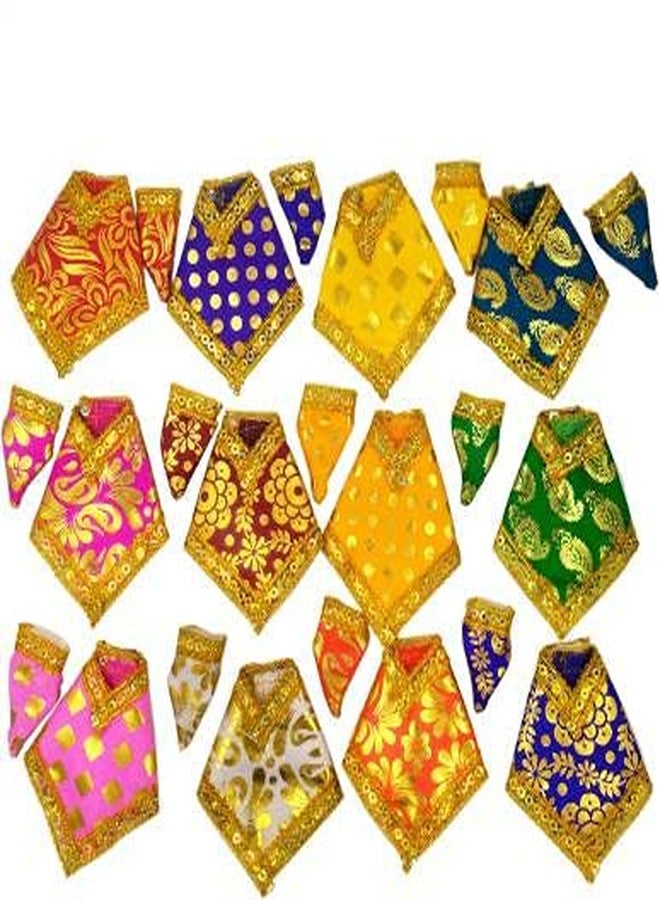 SHINDE EXPORTS shirdi saibaba Idol Dress Cloth vastra Shawl (Pack of 12 for 4.5 inches Idol (one no.)) - Image 1